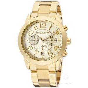 Michael Kors Mercer gold-tone watch